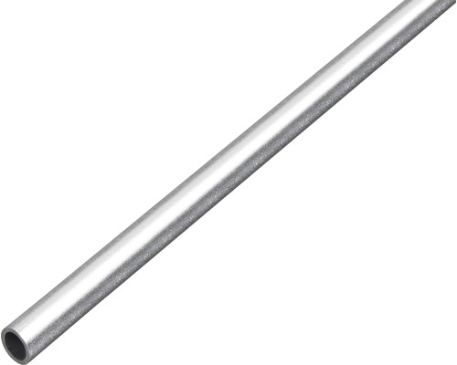 Țeavă aluminiu rotundă Alberts Ø10x1 mm, lungime 1m, argintiu, eloxată