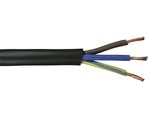 Cablu cauciuc MCCM (H05RR-F) 3x1,5 mm² negru