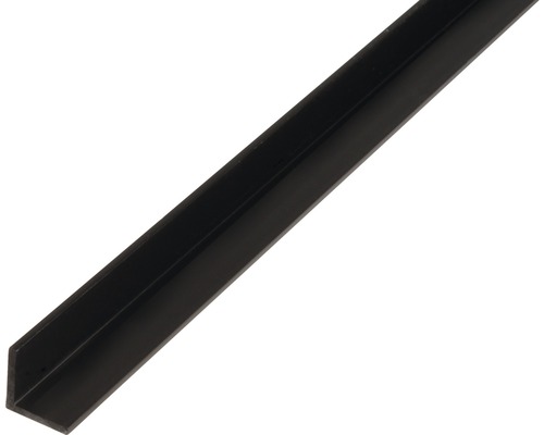 Cornier plastic Alberts 15x15x1,2 mm, lungime 2,6m, negru