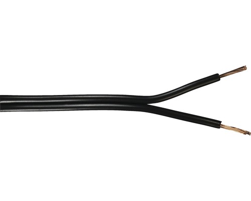 Cablu H03VH-H 2x0,75 mm² negru