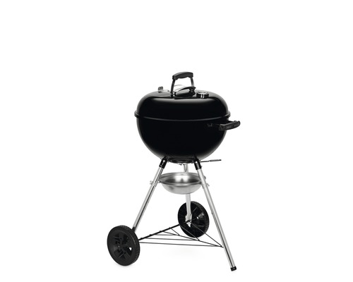 Grătar sferic negru cu roți