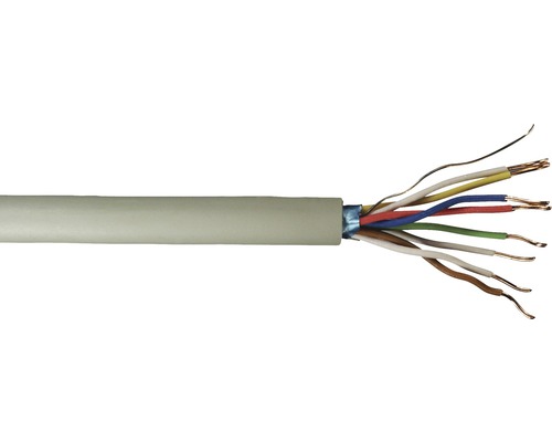 Cablu telefon JY(ST)Y 4x2x0,6 mm² gri, inel 50m Cablu electric cu fire colorate expuse
