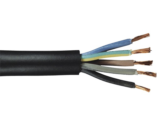 Cablu cauciuc MCCG (H07RN-F) 5x1,5 mm² negru