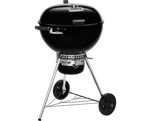 Grătar sferic negru Weber cu roți