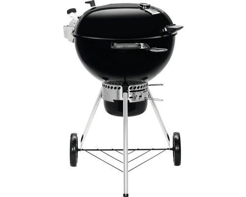 Grătar sferic negru cu roți pentru exterior