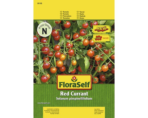 Semințe de legume FloraSelf, roșii „Red Currant”