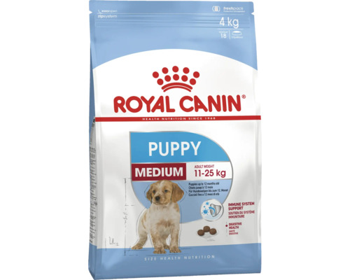 Hrană uscată pentru câini Royal Canin Medium Puppy 1 kg Hrană uscată pentru căței Royal Canin Puppy Medium, pachet de 4 kilograme
