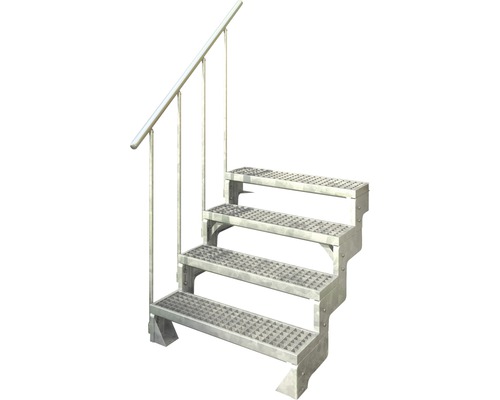 Scară cu patru trepte și balustradă