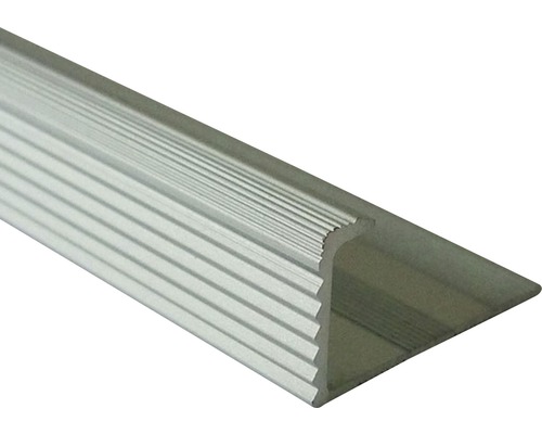 Baghetă dreaptă din aluminiu eloxat pentru colț exterior 10 mm 2,5m argintiu LED105.81