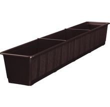 Jardinieră Geli standard, plastic, 100x17x14 cm, maro