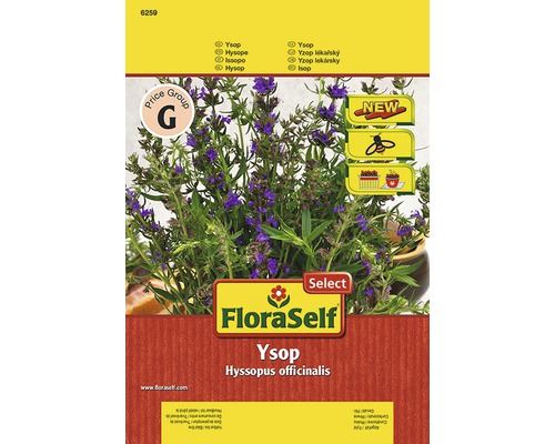 Semințe de plante aromatice FloraSelfSelect, isop