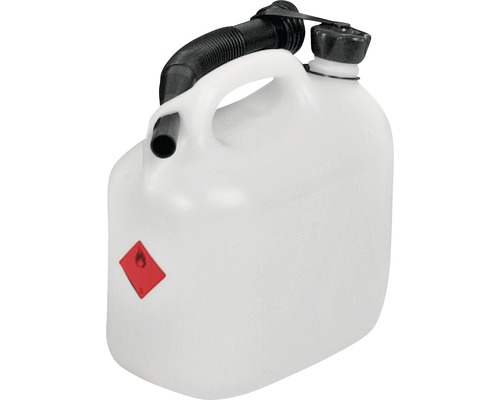 Canistră combustibil din plastic cu gura de scurgere flexibilă