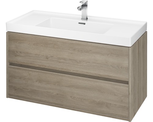 Bază lavoar baie Cersanit Crea, 2 sertare, PAL, 99,4x44,7 cm, stejar fără lavoar Bază lavoar baie Cersanit Crea, 2 sertare, PAL, 99,4x44,7 cm, stejar fără lavoar
