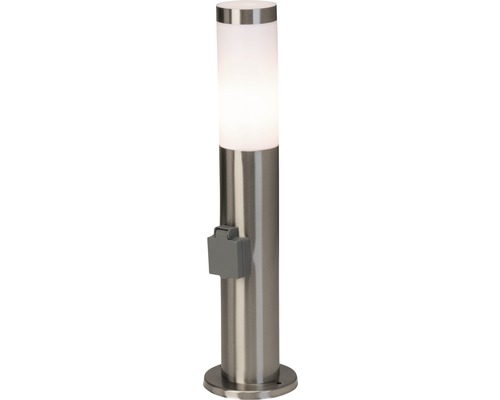 Stâlp iluminat Chorus E27 1x20W, 46 cm, pentru exterior IP44, oțel inoxidabil Lampă din oțel inoxidabil pentru exterior cu senzor de lumină