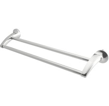 Suport dublu pentru prosoape, din metal, pentru montare pe perete