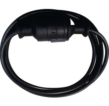 Prelungitor electric 2m 2500W negru, cablu din PVC-thumb-0