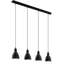 Lumină suspendată cu patru lămpi în design retro