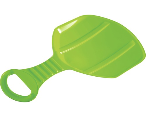 Lopată de zăpadă verde din plastic cu mâner