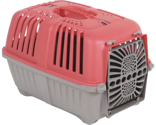 Cușcă transport câini și pisici Pratiko plastic 48x31,5x33 cm roșu Cușcă transport câini și pisici Pratiko plastic 48x31,5x33 cm roșu