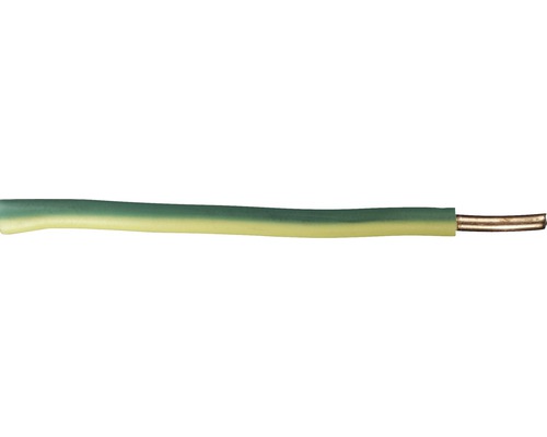 Conductor FY (H07V-U) 1,5mm² verde/galben, inel 100m Conductor unifilar cu izolație