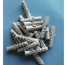 Dibluri plastic fără șurub 6x30 mm, pachet 100 bucăți-thumb-1