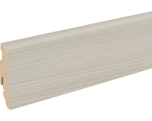 Plintă MDF SKANDOR FU60L cireș alb 2400x58x19 mm Plintă cu aspect de lemn