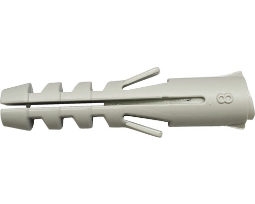 Dibluri plastic fără șurub 8x40 mm, pachet 50 bucăți-0