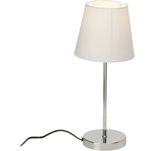 Veioză cu picior înalt Kasha E14 max. 1x40W, alb/crom