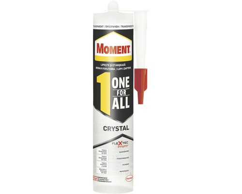 Adeziv de montaj Moment One for all Crystal 290 g Cartuș adeziv universal Moment Crystal