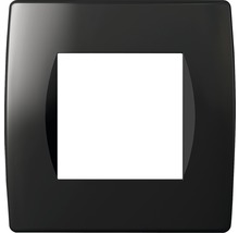 Ramă aparataje TEM Soft 2 module, negru