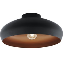 Lumină de tavan neagră cu abajur