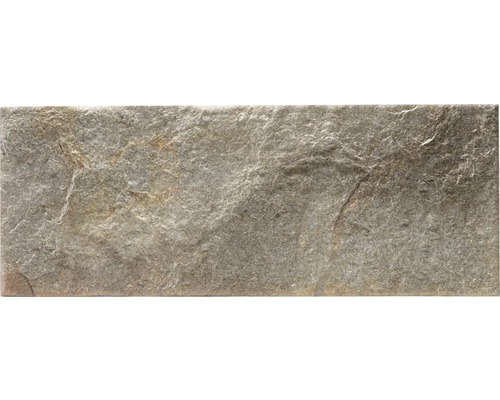 Placaj ceramic porțelanat Klimex UltraStrong Campana gri nuanțat 16x42 cm Model de faianță cu aspect de piatră