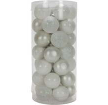 Globuri de Crăciun din plastic în ambalaj transparent