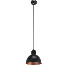 Lampa suspendată neagră cu abajur metalic