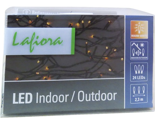 Ghirlandă luminoasă LED Lafiora pentru interior și exterior, 24 LED-uri, 2,3 metri