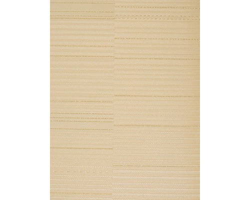 Tapet vinil Armonia model dungi crem/auriu 10,05x0,70 m Prim-plan cu tapet bej cu model orizontal în dungi