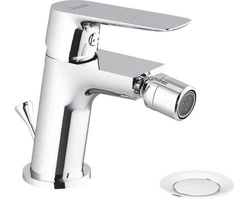 Baterie bideu monocomandă Ravak Classic CL 055 125 mm ventil cu tijă crom Baterie bideu cromată cu set de scurgere