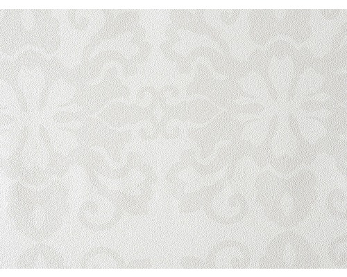 Tapet vinil Armonia model ornamental crem-gri 10,05x0,70 m Tapetă albă în relief cu model floral