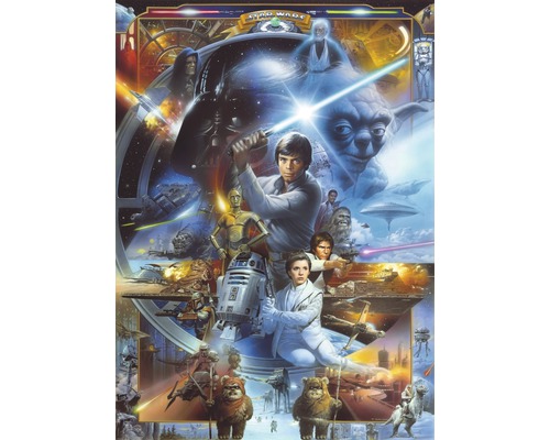 Fototapet hârtie 4-441 Disney Edition 4 Star Wars Luke Skywalker 184x254 cm Poster de film Star Wars cu personaje și nave spațiale