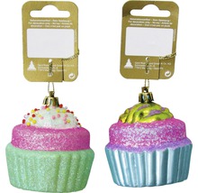 Două pandantive decorative pentru brioșe cu umerașe