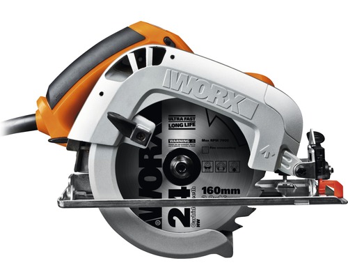 Fierăstrău circular manual Worx cu lamă de ferăstrău de 160 milimetri