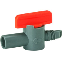 Robinet din plastic cu mâner roșu