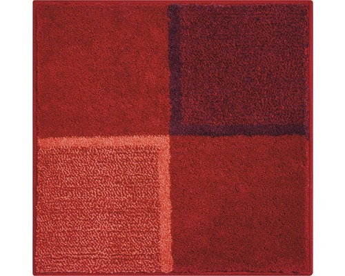 Covoraș baie Grund DIVISO 60x60 cm roșu rubin