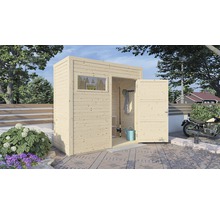 Căsuță de grădină Cubo 1 cu podea 234x115 cm, natur