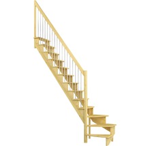 Scară din lemn cu balustradă