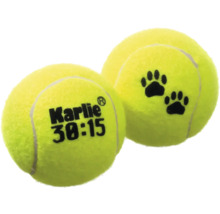 Jucărie pentru câini, minge tenis, 6 cm, set 2 buc.-thumb-0