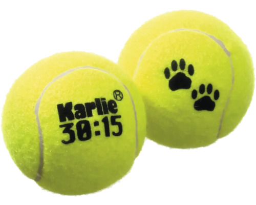Jucărie pentru câini, minge tenis, 6 cm, set 2 buc.