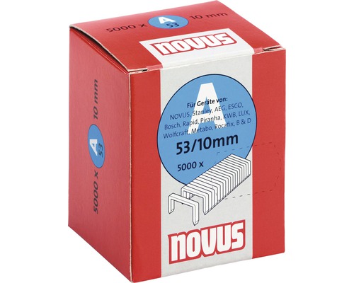 Capse Novus 53/10 milimetri, 5000 bucăți în cutie
