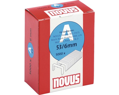 Capse Novus tip 53, 6 mm, set de 5000 bucăți