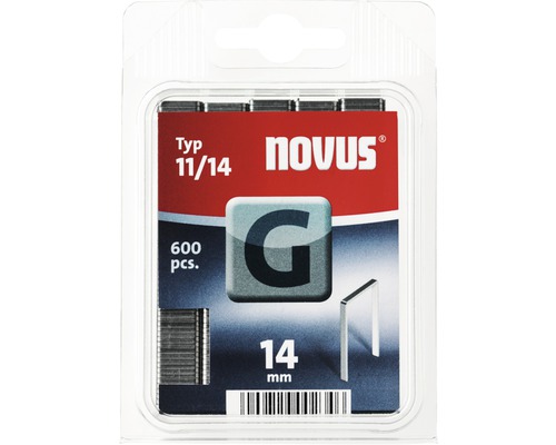 Capse Novus tip 11/14, 14 mm, pachet de 600 bucăți